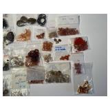 Collection of Assorted Semi-Precious Gemstone Beads and Stones
