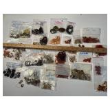 Collection of Assorted Semi-Precious Gemstone Beads and Stones