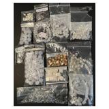Assorted Bead and Jewelry Finding Lot in Resealable Bags