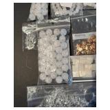 Assorted Bead and Jewelry Finding Lot in Resealable Bags