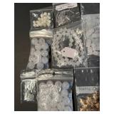 Assorted Bead and Jewelry Finding Lot in Resealable Bags