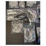 Bulk Collection of Assorted Glass and Seed Beads with Findings