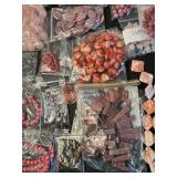 Assorted Gemstone and Glass Beads Crafting Lot