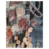 Assorted Gemstone and Glass Beads Crafting Lot