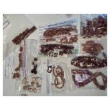 Collection of Russian Sunstone Polished Gemstone Beads and Cabochons