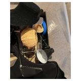 Collection of Jewelry Display Stands, Risers, Mannequin Busts, and Display Props