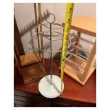 Lot of 3 Jewelry Organizer Stands and Display Cabinet