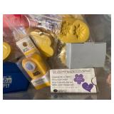Large Crafting Supplies Lot with Silicone Molds, Rubber Stamps, Tools, and Punches