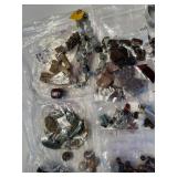 Assorted Collection of Semi-Precious Stone Beads and Bracelets in Various Shapes