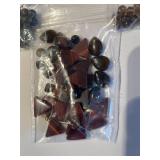 Assorted Collection of Semi-Precious Stone Beads and Jewelry-Making Supplies