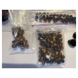 Assorted Collection of Semi-Precious Stone Beads and Jewelry-Making Supplies
