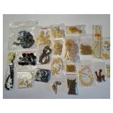 Collection of Semi-Precious Stone Beads Assorted Shapes and Colors