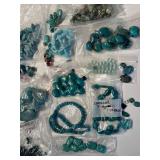 Large Assorted Lot of Turquoise and Gemstone Beads for Jewelry Making