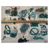 Large Assorted Lot of Turquoise and Gemstone Beads for Jewelry Making