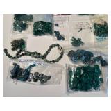 Collection of Green Gemstone Beads and Strands â Malachite, Chrysocolla, Turquoise