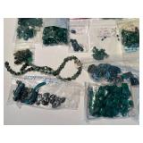 Collection of Green Gemstone Beads and Strands â Malachite, Chrysocolla, Turquoise
