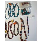 Collection of Beaded Semi-Precious Stone Necklaces and Bracelets