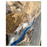Bulk Lot of Assorted Beads and Gemstone Strands in Storage Bags