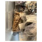 Bulk Lot of Assorted Gemstone Beads and Jewelry Making Supplies
