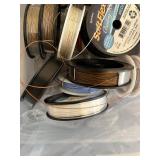 Beading and Jewelry Making Supplies Collection with Wires, Spools, and Beads