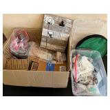Large Jewelry Making Supply Lot with Beads, Wire, and Organizer