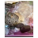 Large Jewelry Making Supplies Lot with Charms, Beads, Chains, and Findings