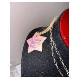 Sterling Silver Necklace with Garnet Accents and Circular Pendant