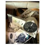 Box of Assorted Leather Cord Spools in Various Colors