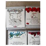 Set of 6 Birthstone-Themed Earrings by Infused Fusion Jewelry