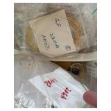 Collection of Gold-Filled Wire and Jewelry Findings in Storage Tins