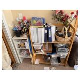 Craft Room Supply Lot with Binders, Storage Bins, Jewelry Findings, and Art Supplies
