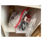 Craft Room Supply Lot with Binders, Storage Bins, Jewelry Findings, and Art Supplies