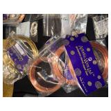 Assorted Jewelry Making Supplies Including Artistic Wire and Findings