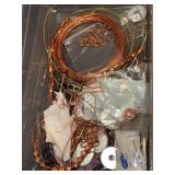 Assorted Jewelry Making Supplies Including Artistic Wire and Findings
