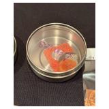 Jewelry Making Supplies Lot: Embossed Metal Blanks, Fine Silver Wire, Tools & Storage