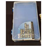 Assorted Bronze and Copper Jewelry Findings and Beads in Organizer Case