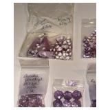 Collection of Assorted Amethyst and Pink Amethyst Gemstone Beads
