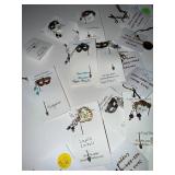 Large Assortment of Handmade Pendants and Zipper Pull Charms