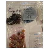 Large Collection of Semi-Precious Gemstone Beads and Loose Stones