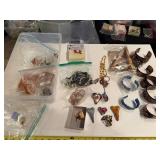 Collection of Mixed Media Artisan Jewelry and Tucson Class Project Pieces