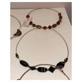 Jewelry Supplies and Finished Choker Necklace Collection with Beads and Findings