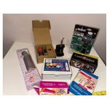 Mixed Lot of Crafting Tools and Supplies Including Bernzomatic Micro Torch, CraftOptics, and Stamp Making Kit