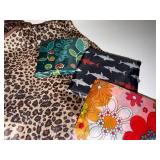 Set of 4 Reusable Foldable Shopping Bags Assorted Patterns