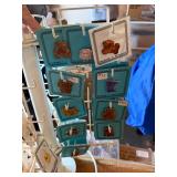 White Rotating Jewelry Display Rack - Handmade Minnesota Pins