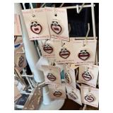 White Rotating Jewelry Display Rack - Handmade Minnesota Pins