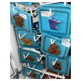 White Rotating Jewelry Display Rack - Handmade Minnesota Pins