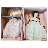 Madame Alexander Dolls Set: Gone With the Wind & Fairy Godmother with Original Boxes