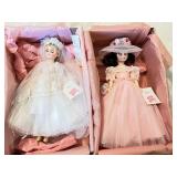 Set of 2 Madame Alexander Elise Dolls in Original Boxes - Bride and Pink Dress