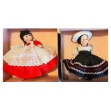 Set of 2 Madame Alexander Dolls in Traditional Mexican Attire with Original Boxes