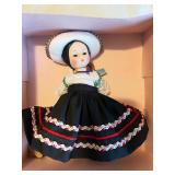 Set of 2 Madame Alexander Dolls in Traditional Mexican Attire with Original Boxes